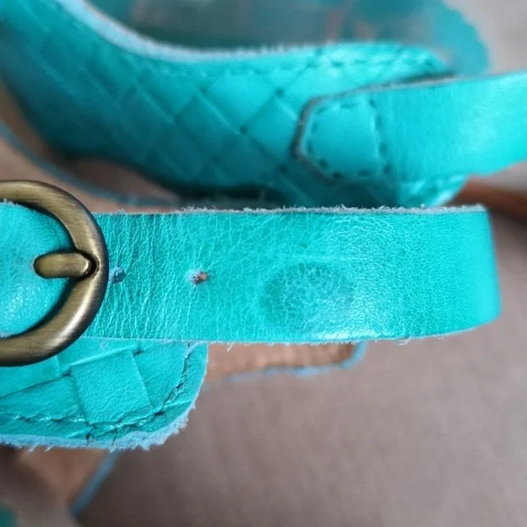 Pikolinos Turquoise and Coral Sandals Size 40 - Picture 9 of 11